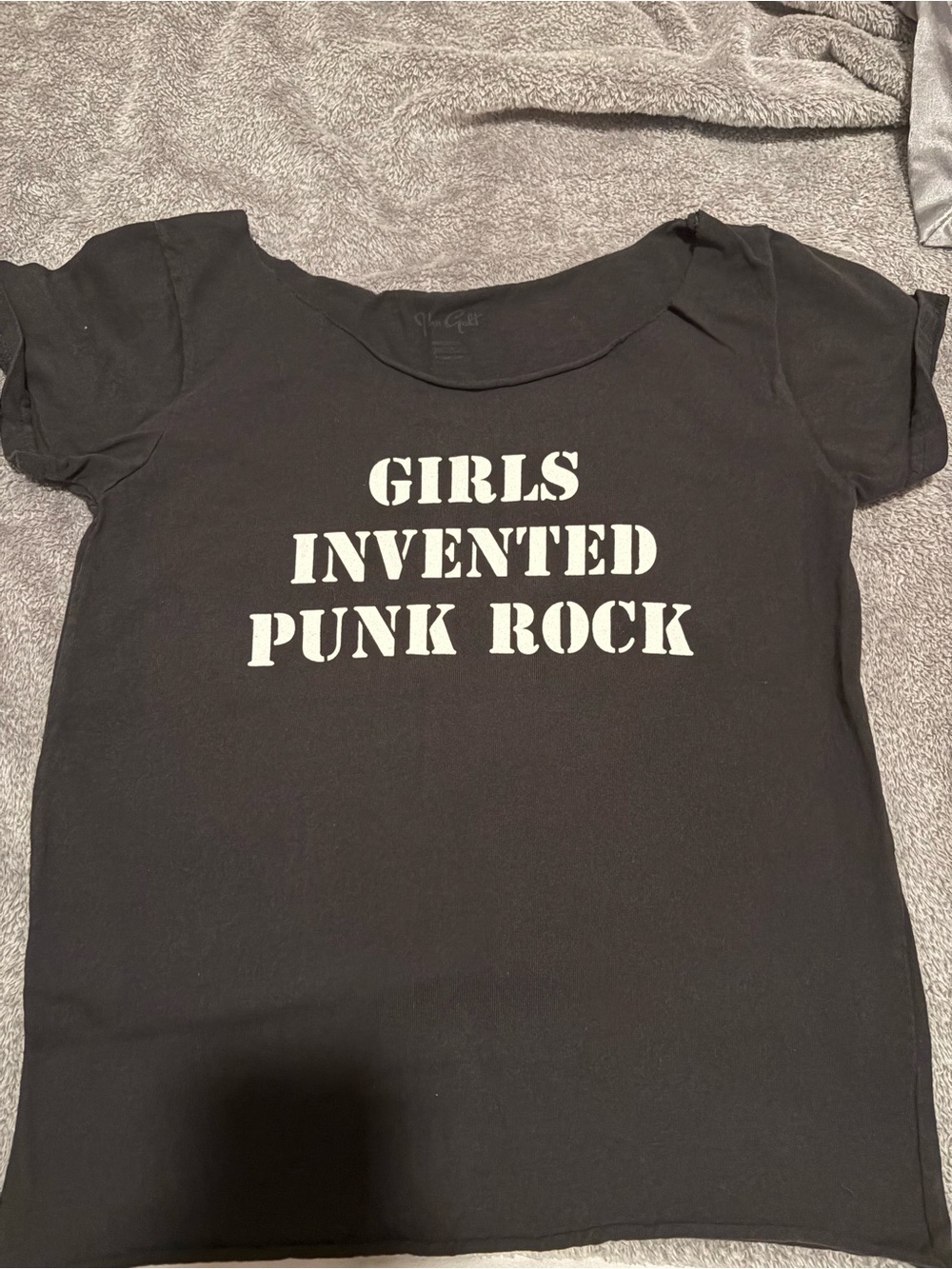 Women’s Black 'Girls Invented Punk Rock' Graphic Tee